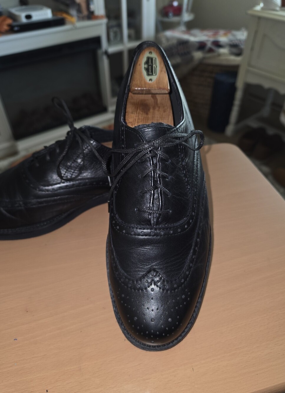 RED WING REDWING Black Leather Wingtips/Derbys Size 11.5 Nice Pre-owned!